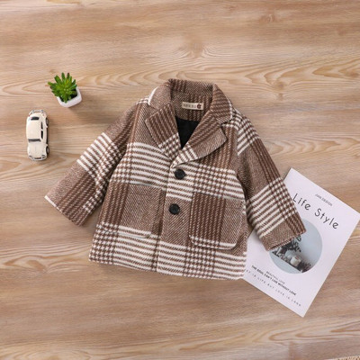 Αγόρια Μωρό Φθινόπωρο Χειμώνας Μακρύ παλτό Μόδα Κομψά παιδικά εξωτερικά ενδύματα βαμβακερά με επένδυση χοντρά ζεστά παιδικά ρούχα Ρούχα μπουφάν