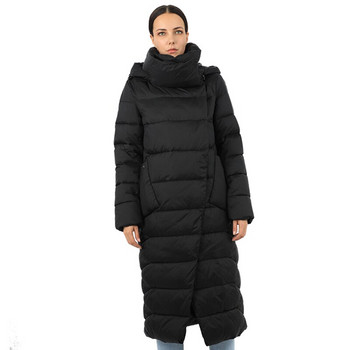 Γυναικείο μπουφάν Long Down Parkas Outerwear Καπιτονέ Παλτό Γυναικείο Γραφείο Γυναικείο Βαμβακερό Ρούχο Ζεστής Ποιότητας Αντιανεμικό 19-157