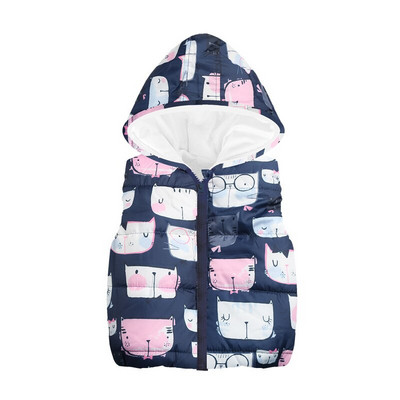 Flīsa bērnu veste ar kapuci Zēnu mētelis Modes kapuces zēnu veste topi Bērnu apģērbs Apģērbs Ārdrēbes Jaka bez piedurknēm