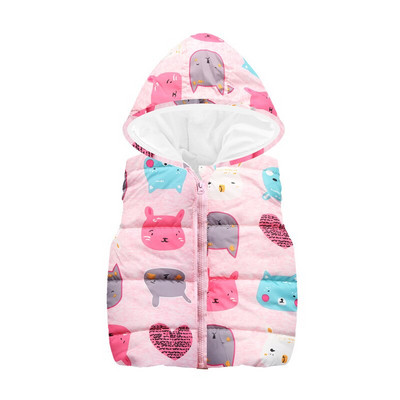 Flīsa bērnu veste ar kapuci Zēnu mētelis Modes kapuces zēnu veste topi Bērnu apģērbs Apģērbs Ārdrēbes Jaka bez piedurknēm