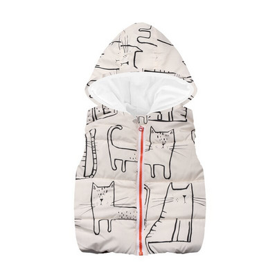 Flīsa bērnu veste ar kapuci Zēnu mētelis Modes kapuces zēnu veste topi Bērnu apģērbs Apģērbs Ārdrēbes Jaka bez piedurknēm