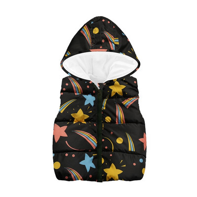 Flīsa bērnu veste ar kapuci Zēnu mētelis Modes kapuces zēnu veste topi Bērnu apģērbs Apģērbs Ārdrēbes Jaka bez piedurknēm