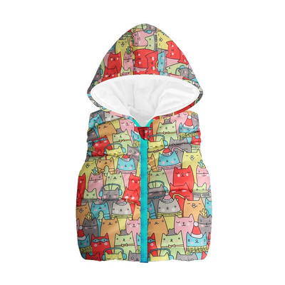 Flīsa bērnu veste ar kapuci Zēnu mētelis Modes kapuces zēnu veste topi Bērnu apģērbs Apģērbs Ārdrēbes Jaka bez piedurknēm