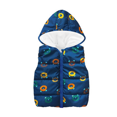 Flīsa bērnu veste ar kapuci Zēnu mētelis Modes kapuces zēnu veste topi Bērnu apģērbs Apģērbs Ārdrēbes Jaka bez piedurknēm