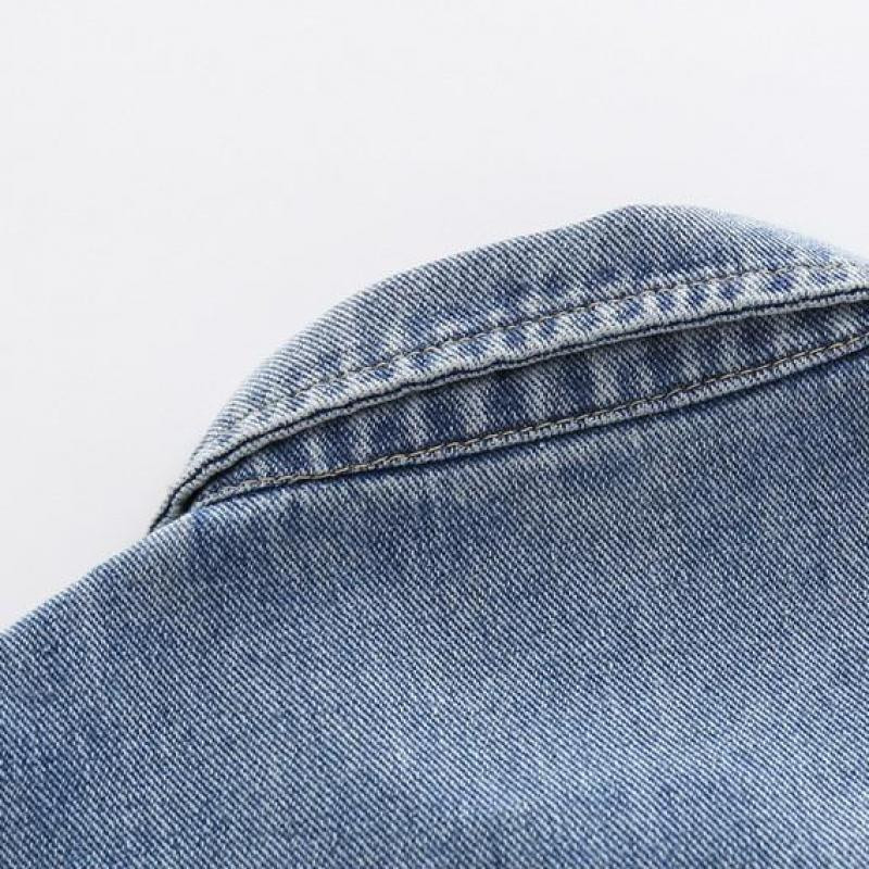 Κορεάτικα Παιδικά Ρούχα Βρεφικά Αγόρια Παλτό Μόδα Τζιν Γιλέκο 2021 Άνοιξη Νέο Παιδικό Καθαρό χρώμα Βαμβακερό αμάνικο μπουφάν με κουμπί