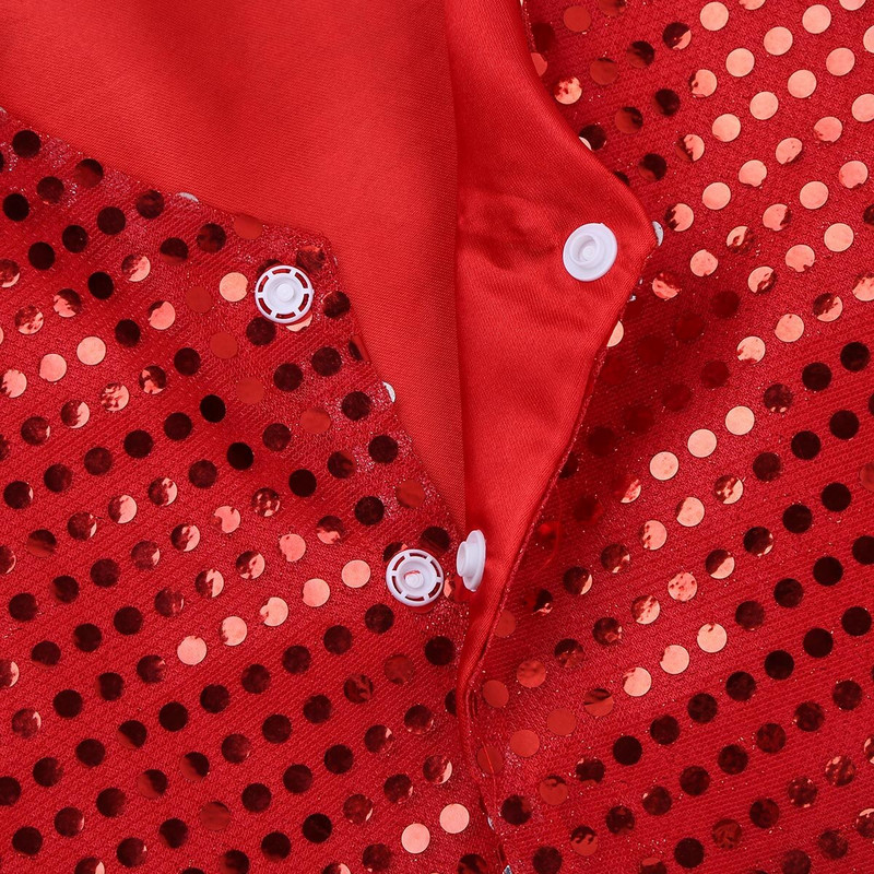 Bērnu hiphopa apģērbi sequin deju veste zēniem Helovīna burvju veste sviedri Džeza balles deju skatuves apģērbi