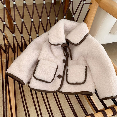 MILANCEL Ziemas bērnu parki, apkakles, meiteņu kažoki, truši kažokādas iekšā, bērnu virsdrēbes