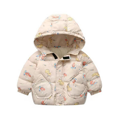 Χειμερινά παιδικά παλτό Βρεφικά αγόρια κορίτσια μπουφάν Παιδικά φθινοπωρινά εξωτερικά ενδύματα μόδας Παλτό με κουκούλα πουά Ρούχα για νεογέννητα νήπια
