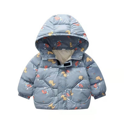 Χειμερινά παιδικά παλτό Βρεφικά αγόρια κορίτσια μπουφάν Παιδικά φθινοπωρινά εξωτερικά ενδύματα μόδας Παλτό με κουκούλα πουά Ρούχα για νεογέννητα νήπια