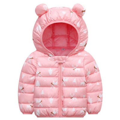 Χειμερινά παιδικά παλτό Βρεφικά αγόρια κορίτσια μπουφάν Παιδικά φθινοπωρινά εξωτερικά ενδύματα μόδας Παλτό με κουκούλα πουά Ρούχα για νεογέννητα νήπια