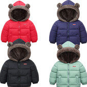 Παιδικά βαμβακερά ρούχα Παχύ τζάκετ για κορίτσια Βρεφικό χειμωνιάτικο ζεστό παλτό Παιδικό κοστούμι με κουκούλα με φερμουάρ Αγόρια περισσότερα από τα παιδικά χειμωνιάτικα ρούχα