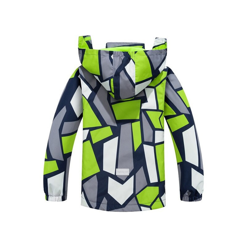 Jauns pavasara rudens bērnu virsdrēbes jakas sporta mode bērnu mēteļi divslāņu flīsa ūdensizturīgs vēja necaurlaidīgs zēnu jaka