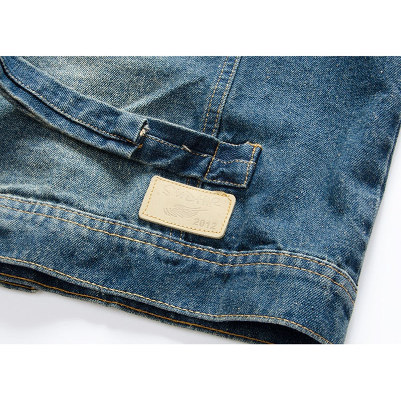 Muški traper prsluk s kapuljačom, prevelika jakna bez rukava, kaput, retro ulična odjeća, ležerna jakna, muška odjeća, gornja odjeća, jakne MF4E828