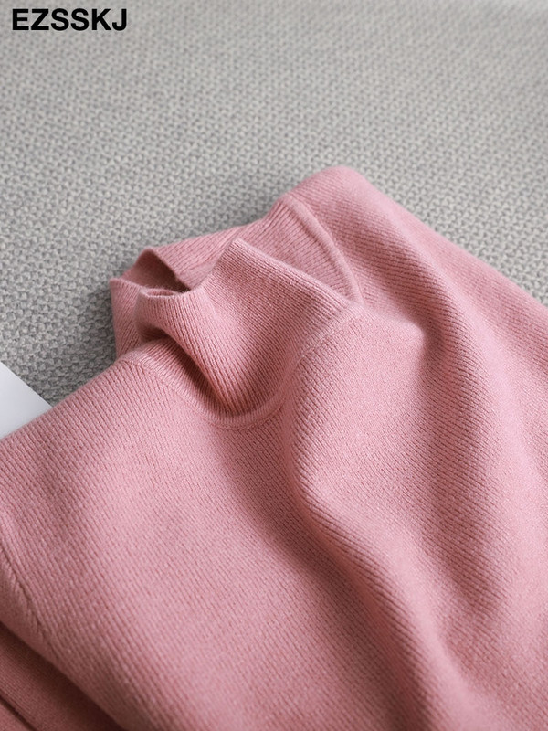 Basic Mock Neck Slim κασμίρ Πουλόβερ Γυναικείο Φθινοπωρινό χειμώνα χοντρό ζεστό πουλόβερ Για γυναίκες Γυναικείο Κομψό πουλόβερ