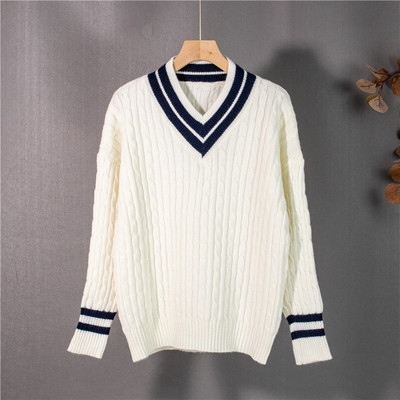 Novi 2021. Ženski Jesen Zimski Puloveri Pletena Topla Pletena Vintage Moda Preveliki Elegantni Puloveri Ženske Majice SW1535JX