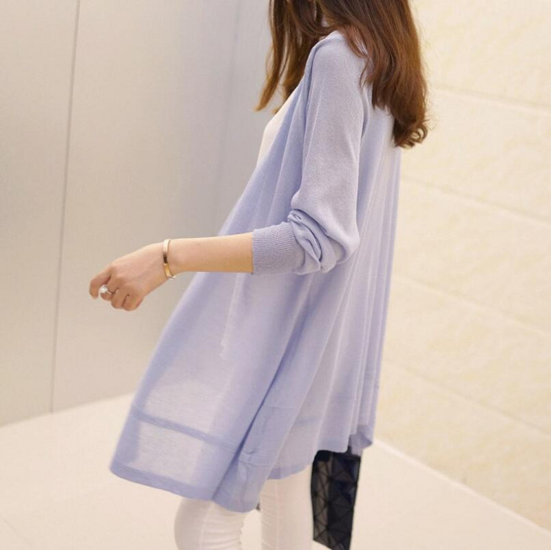 Uus 2020. aasta suve sügiskardigan naiste pikkade varrukatega kootud kampsun Naiste sall vabaaja kardiganid naiste õhuke mantel Naiste ülerõivad