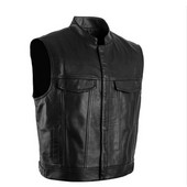 Klasiskā motocikla motociklistu ādas veste vīriešu īstas ādas jakas bez piedurknēm Āzijas izmēra 3XL mētelis vīriešu vintage veste