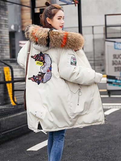 Zimske parke Ženska kožna jakna s vezom i kapuljačom Široki dugi kaput Mujer Debeli topli ležerni kaput Modna crna jakna