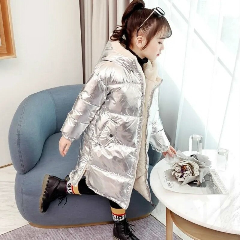 -30 Djevojka Zimska topla jakna plus baršunasta odjeća Debeli kaput otporan na vjetar Dječja odjeća s kapuljačom Vanjska odjeća Kaput za bebe