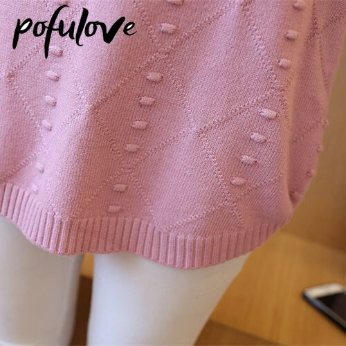 Sieviešu džemperis rudens un ziemas jauns stils sieviešu korejiešu brīvs trikotāžas džemperis vidēja garuma džemperi ar apakšu Sieviešu modes tops