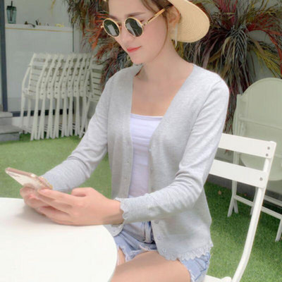 2020. aasta sügissuvi ühevärviline V-kaelusega pikkade varrukatega kampsun Naiste sall Kootud kampsun Naiste kardiganid Naiste mantel Naiste topid