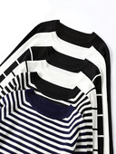 Rudens ziemas svītraini trikotāžas džemperi Džemperi ar garām piedurknēm korejiešu brīvi augstas kvalitātes džemperis, mīksts, silts džemperis, velk Femme 2022