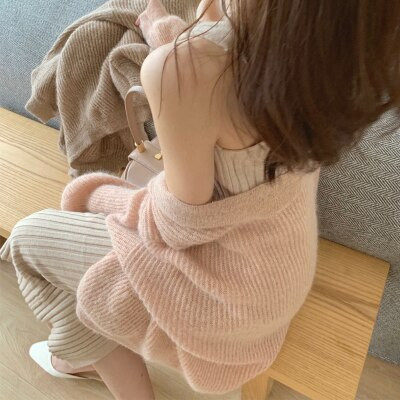 ZAWFL jauns, populārs sieviešu jakas džemperis ar vienrindu trikotāžas džemperi.