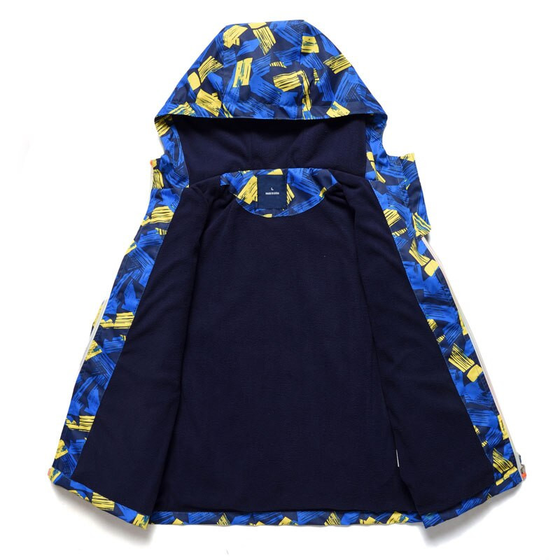 Puišu meiteņu jakas 2021. gada pavasara modes bērniem zēnu virsdrēbes Ūdensnecaurlaidīgas vēja necaurlaidīgas jakas ar kapuci bērnu polārvilnas mēteļiem