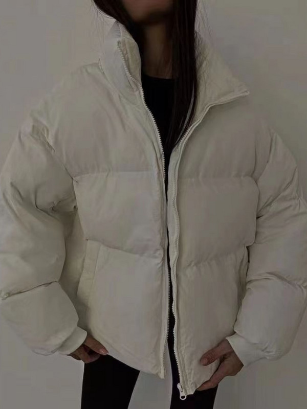 Ziemas parki sievietēm 2022. gada modes stends apkakle, burbuļjaka, mēteļi, silti, biezi, melni ikdienas sieviešu virsdrēbes mēteļi