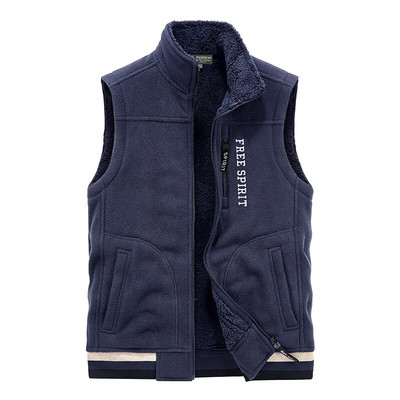Férfi vastag polár meleg mellény dzseki 2021 őszi szabadtéri divat alkalmi mellény Férfi kabát Téli taktika nagy méretű S-5Xl mellény férfi mellény
