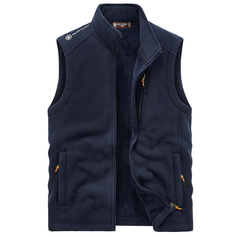 Férfi vastag polár meleg mellény dzseki 2021 őszi szabadtéri divat alkalmi mellény Férfi kabát Téli taktika nagy méretű S-5Xl mellény férfi mellény