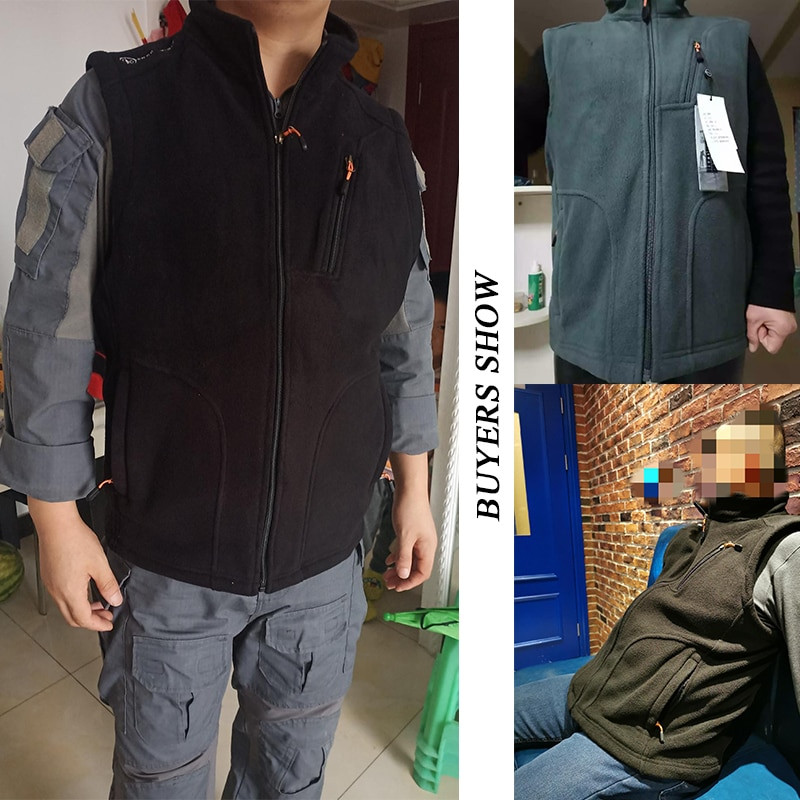 Férfi vastag polár meleg mellény dzseki 2021 őszi szabadtéri divat alkalmi mellény Férfi kabát Téli taktika nagy méretű S-5Xl mellény férfi mellény