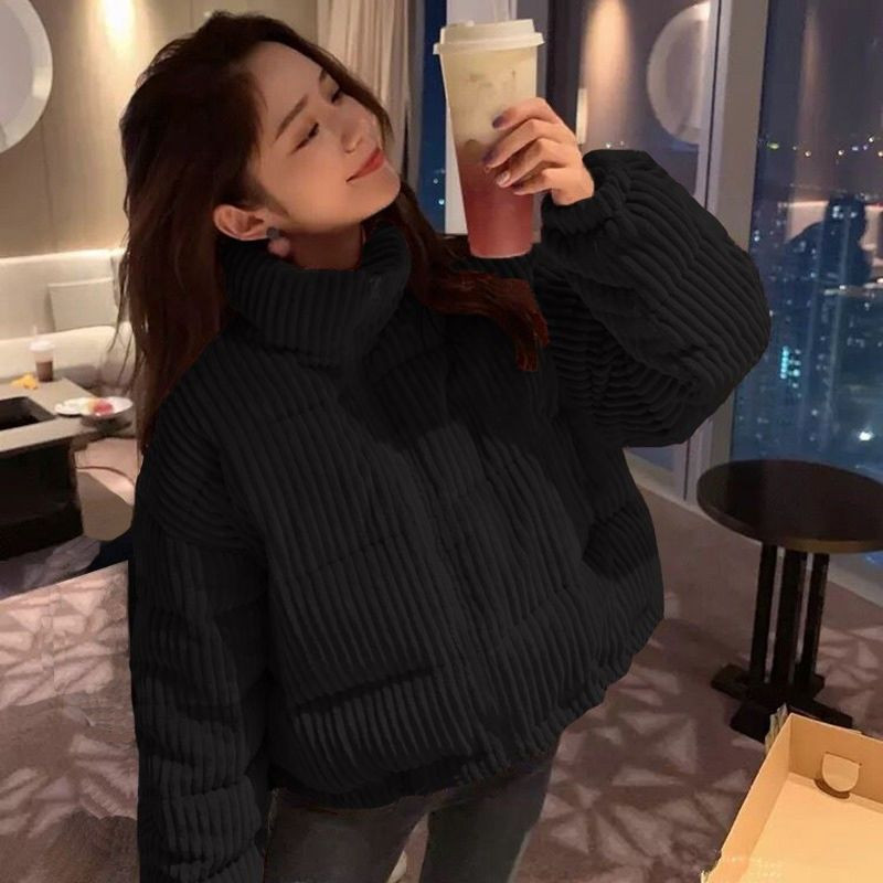 Ženska jakna od samta, topla, široka, ležerna jakna, parke, kratka vanjska odjeća, donji kaput, ženske debele bomber jakne, zima, jesen, proljeće