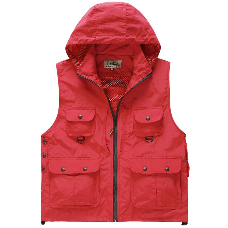 DIMUSI Vasaras Vīriešu Klasiskās Vestes Elpojošas Vairākas Kabatas Tīkla Veste Bez Piedurknēm Jakas Vīriešu Apģērbs Makšķerēšanas Vestes Apģērbs