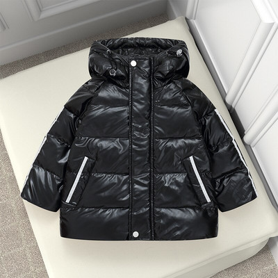 Mazuļu Meiteņu Apģērbi Jauni Rudens Ziemas Bērnu Modes Zēniem Meiteņu Jakas Karikatūra Bieza Silta Bērnu Garš Mētelis Jakas Sniega tērps 1-6Y