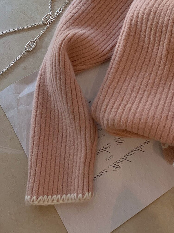 Circyy sieviešu jaciņš, vintage, biezs korejiešu džemperis, šiks, trikotāžas, rievotas, salds meiteņu mētelis ar vienrindu rudens ziema 2022, silts