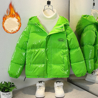 2-12 gadus vecas meitenes zēniem dūnu parka jaka Augstas kvalitātes bērniem, biezi, silti ar kapuci Virsdrēbes bērnu mēteļi ziemas bērniem siltas jakas