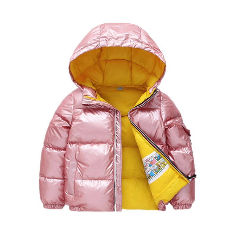 3 4 5 6 7 8 9 10 gadi ziemas meiteņu jaka Jauna mode Saglabā siltumu zēniem Virsdrēbes ar kapuci rāvējslēdzējs Ikdienas Ziemassvētku mētelis Bērnu apģērbs