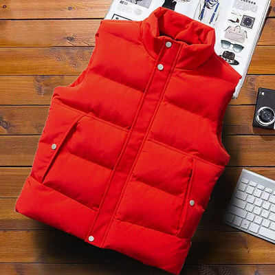 Kardigán dzseki férfi állógallér Koreai divat ujjatlan kabát férfi pehelymellények tavaszi őszi férfi ruházat 2021 vadonatúj meleg