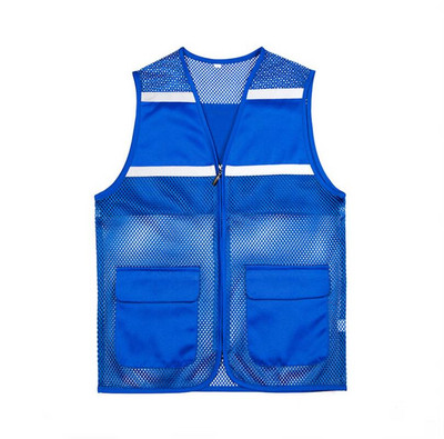 Vīriešu veste ar V veida kakla izgriezumu ar rāvējslēdzēju tīkla jaka bez piedurknēm pavasara vasara vīriešu daudzkabatu liela izmēra veste L-6XL