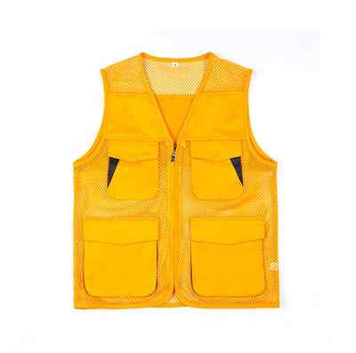 Vīriešu veste ar V veida kakla izgriezumu ar rāvējslēdzēju tīkla jaka bez piedurknēm pavasara vasara vīriešu daudzkabatu liela izmēra veste L-6XL