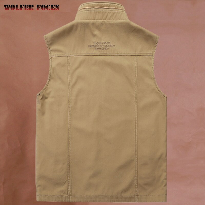 Ανδρικό γιλέκο γιακά με βάση διπλής όψης Ανδρικό γιλέκο για άνοιξη εξωτερικού χώρου μεγάλου μεγέθους Camping Στρατιωτικά αμάνικα μπουφάν