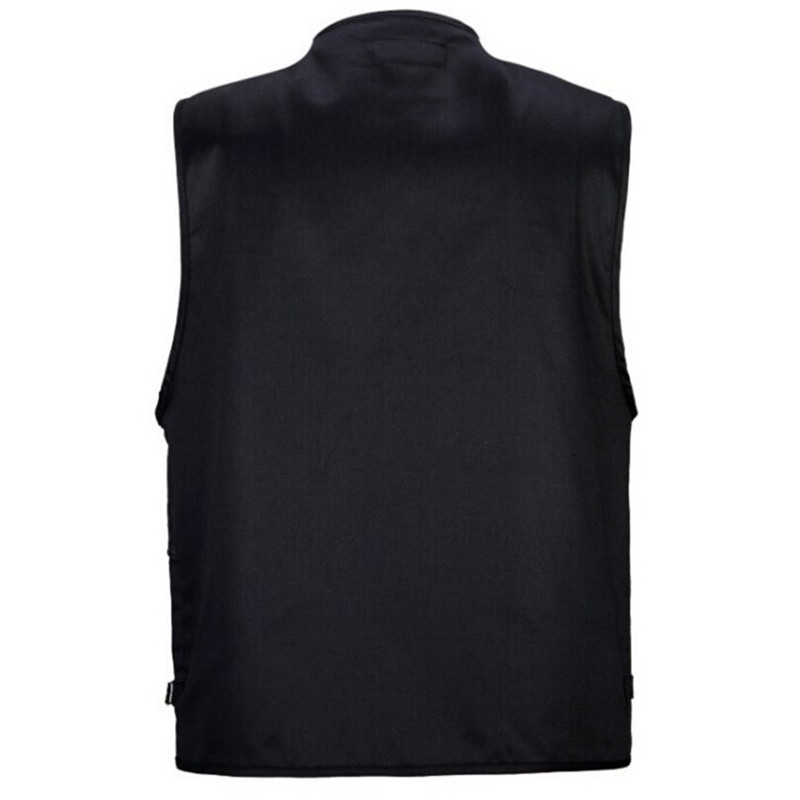 Férfi mellény Army Zöld és fekete színű mellény Több zsebes utazási vagy munkaruha Tartós molett