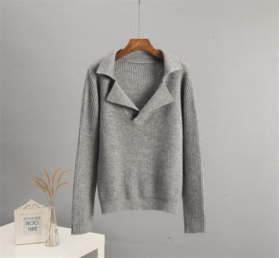 Lenmemsen Υπερμεγέθη Χαλαρά Κομψά Πλεκτά Γυναικεία Πουλόβερ Μασίφ με γυριστό γιακά Γυναικεία Χονδρά φθινοπωρινά χειμωνιάτικα μπλουζάκια