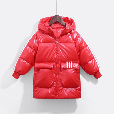 Zēnu ziemas mēteļi un jaka bērniem Sporta jakas Baltas pīles dūnu biezas Ziemas jaka Zēnu meitenes ziemas mētelis bērnu apģērbi Parker