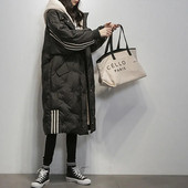 Sieviešu garā jaka ziemas brīva dūnu jaka Sieviešu mētelis ar kapuci Modes biezs silts parkas sieviešu virsdrēbes jauns kokvilnas mētelis