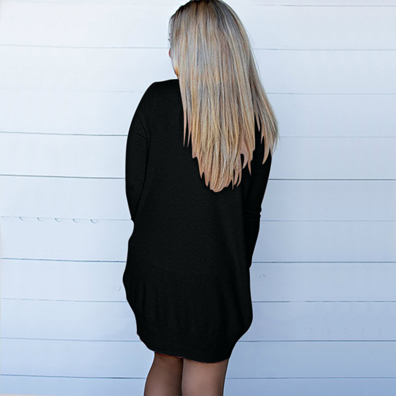 Masīvs sieviešu jakas vidēja garuma sieviešu rudens, garām piedurknēm, plāni, brīvi trikotāžas mēteļi.