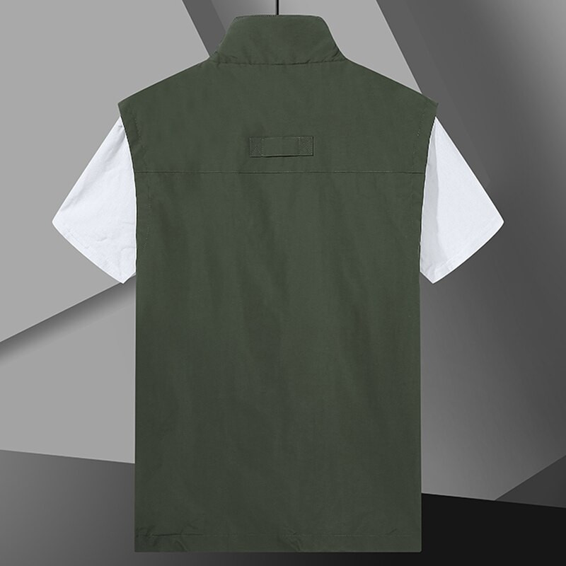 Vīriešu Veste Jakas Veste Vasaras Sports Multi Pocket techwear jaqueta masculina Kāpšana Pārgājieni Darbs Makšķerēšana Bezpiedurkņu jaka