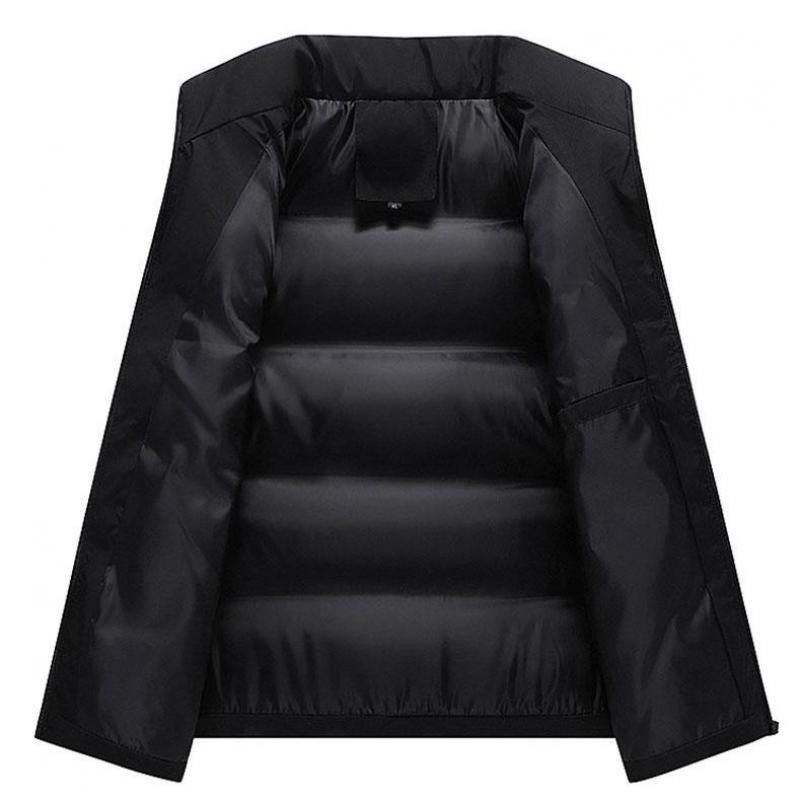 Didelio dydžio M-5XL madinga vyriška striukė be rankovių liemenė spyruoklinė termiškai minkšta liemenės laisvalaikio paltai vyriškos medvilnės vyriškos storos liemenės