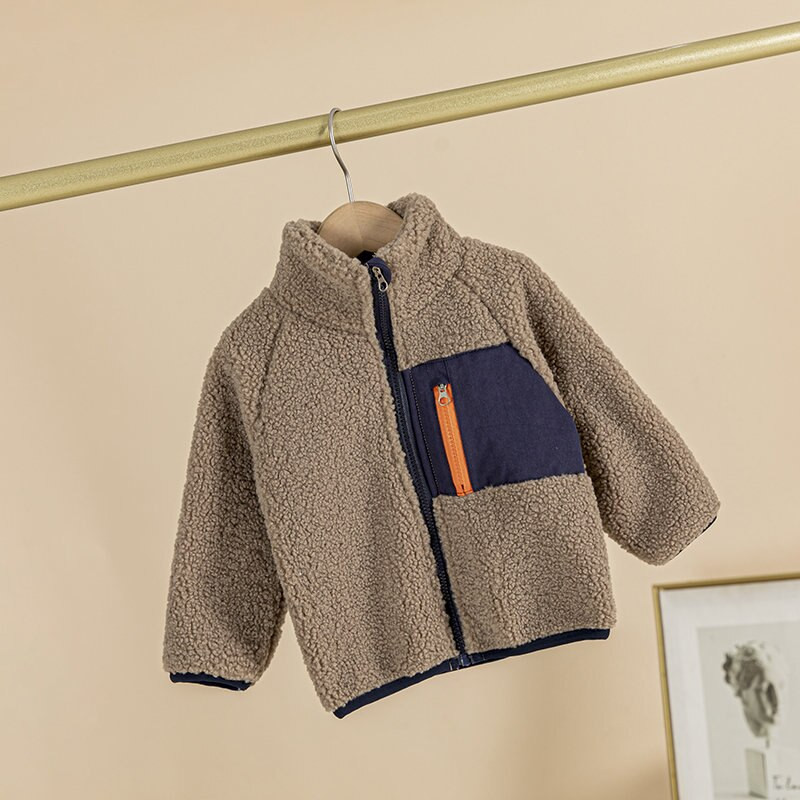 Dječja zimska topla gornja odjeća Dječje deblje jakne od flisa iz crtića Pamučna odjeća za male dječake Kaputi s kapuljačom za malu djecu